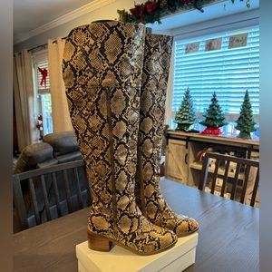 Faux SnakeSkin boots